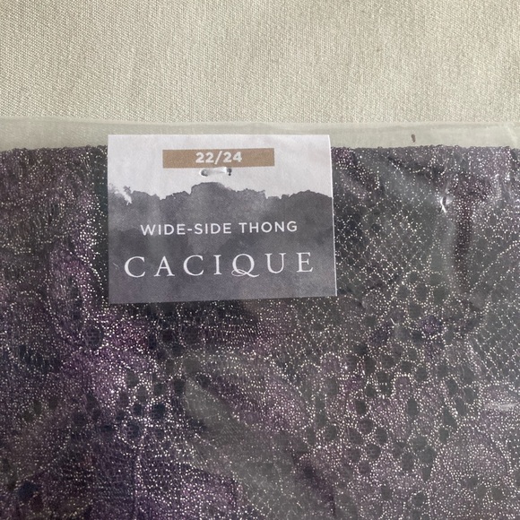 Brand new metallic plum-colored thong - Picture 2 of 3